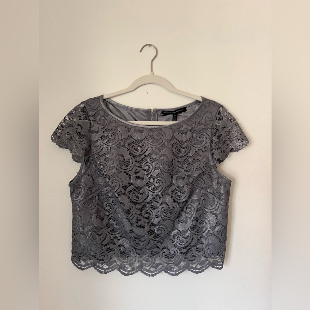 NWT White House Black Market Lace Crop Top